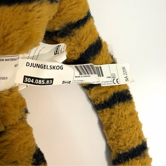IKEA Djungelskog Tiger Jungle Cat Large Stuffed Animal Plush 30" With Tag - Picture 12 of 15